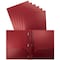 Better Office Products 2 Pocket Heavyweight Plastic Folder Portfolio With Prongs, Letter Size, Burgundy Red, 24PK 86615 - alternate 1